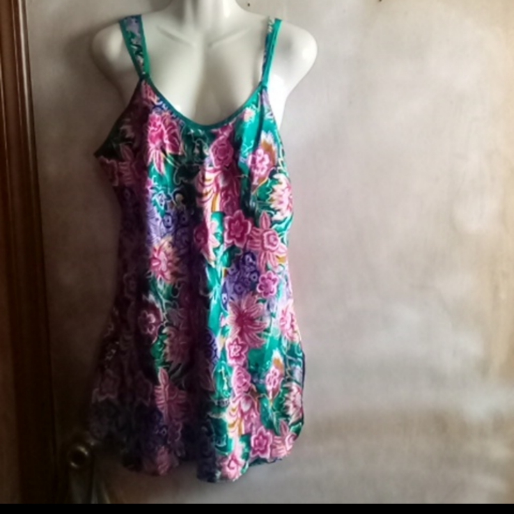 Vintage Inner Most Floral Silky Gown Vintage Inner Most Floral Silky Gown